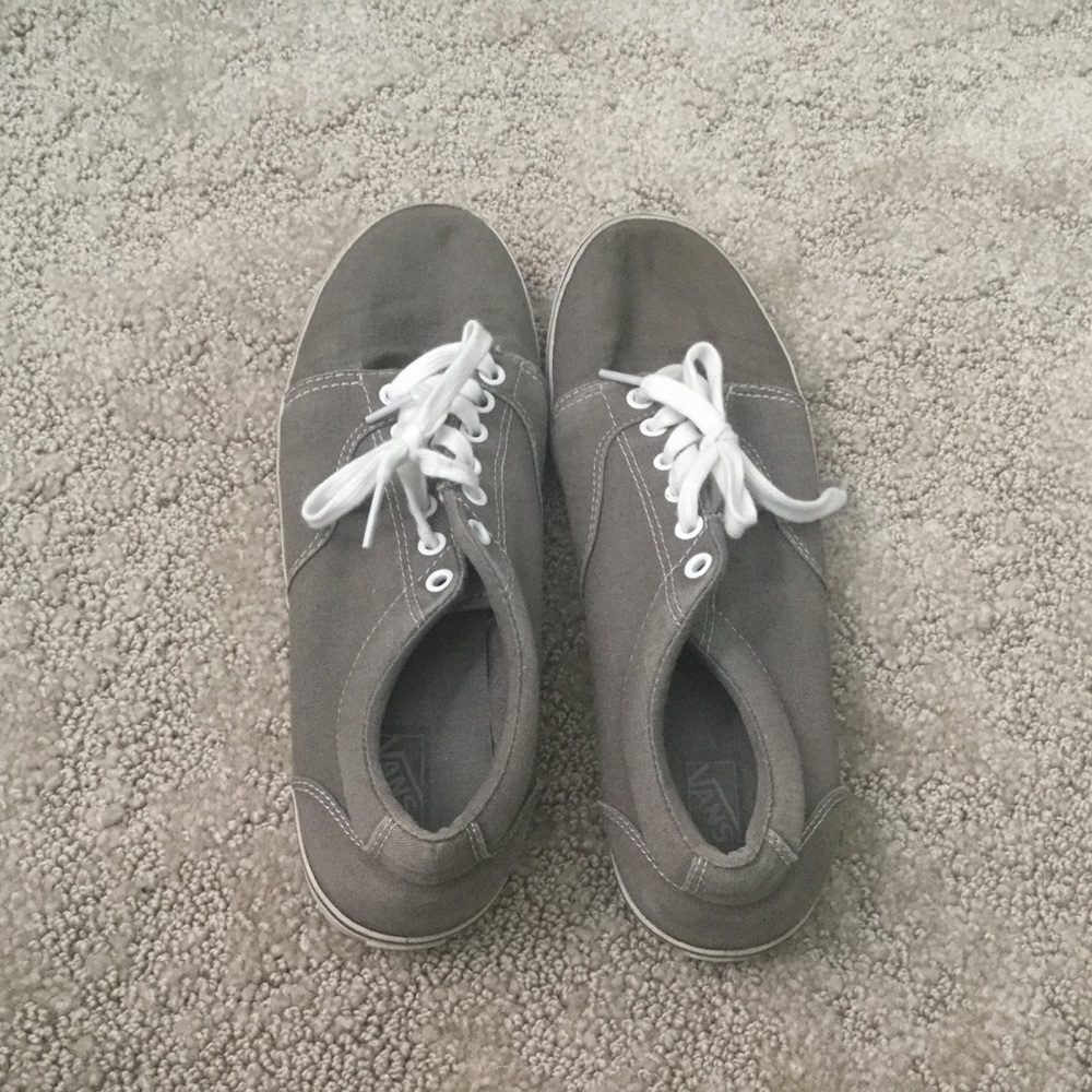 Van's Women's Canvas Sneakers Grey/Tan Size 10 All Season Basic